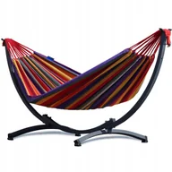 Hamaki - Hamak ze stelażem stalowym hamak ogrodowy na taras, zestaw hamakowy POTENZA - miniaturka - grafika 1