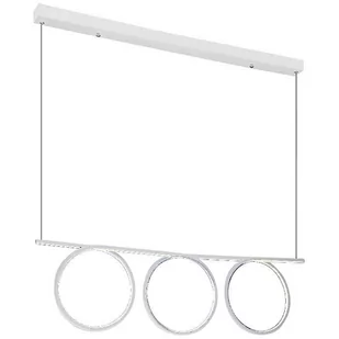 Milagro LAMPA wisząca LOOP 521 metalowa OPRAWA zwieszana LED 60W listwa sufitowa pierścienie białe 521 - Lampy sufitowe - miniaturka - grafika 3