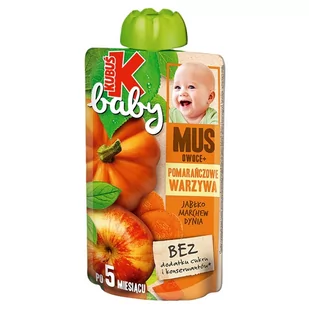 Kubuś Baby Mus po 5 miesiącu jabłko marchew dynia 100 g - Dania dla dzieci - miniaturka - grafika 1