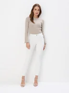 Spodnie damskie - Mohito - Jegginsy - biały - miniaturka - grafika 1