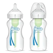 Butelki dla niemowląt - Dr Browns WB92600 Butelka szeroka szyjka 270 ml PP OPTIONS PLUS 2 PAK - miniaturka - grafika 1