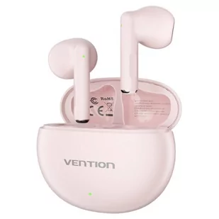 Vention NBKW0 Earbuds Elf E06 różowe - Słuchawki - miniaturka - grafika 1