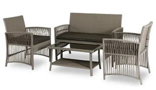 Elior Szary zestaw wypoczynkowy do ogrodu - Verano - Meble ogrodowe - miniaturka - grafika 1