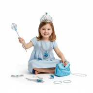 Biżuteria dla dzieci - ZESTAW BIŻUTERII DLA MAŁEJ KSIĘŹNICZKI DZIEWCZYNKI MOTYW ELZA Z KRAINY LODU - miniaturka - grafika 1