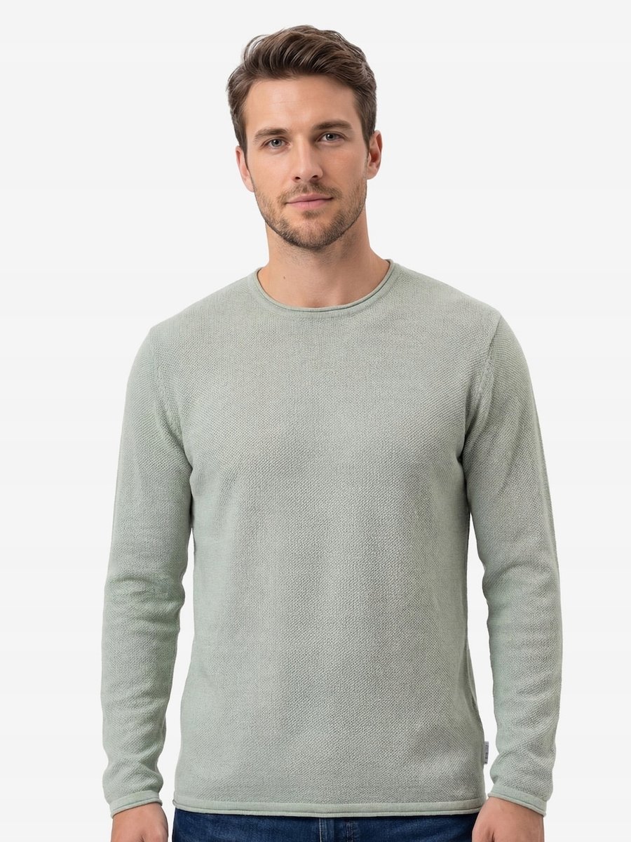 ONLY&SONS MIĘTOWY SWETER MĘSKI BAWEŁNIANY Z OKRĄGŁYM DEKOLTEM XL 6FA