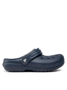 Crocs Klapki Classic Lined Clog K 207010 Granatowy - Buty dla chłopców - miniaturka - grafika 1
