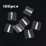 Rękodzieło - TEMU 100 szt. Przezroczyste Naklejki do Bukietów z Mocnym Uchwytem - Akcesoria do Aranżacji Kwiatowych DIY, Naklejki na Opakowania Napojów i - miniaturka - grafika 1