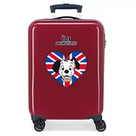 Walizki - Disney 101 Dalmatas walizka kabinowa, czerwona, 38 x 55 x 20 cm, sztywny ABS, zamek szyfrowy, boczny, 34 l, 2 kg, 4 podwójne koła - miniaturka - grafika 1