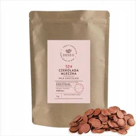 Gumy do żucia, lizaki, dropsy - CZEKOLADA MLECZNA DESEO 1KG DOMINIKANA 52% DROPSY CZEKOLADOWE POLEWA - miniaturka - grafika 1