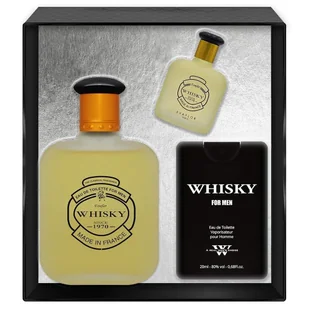 SET EVAFLOR Whisky Men EDT spray 100ml + EDT spray 20ml + EDT spray 7,5ml - Zestawy kosmetyków męskich - miniaturka - grafika 1
