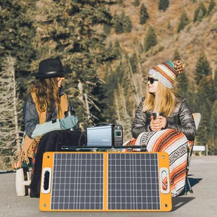 Flashfish TSP18V 60W Foldable Solar Panel, Portable Solar Charger with DC Outputs, 2 USB Outputs - Panele fotowoltaiczne - miniaturka - grafika 6