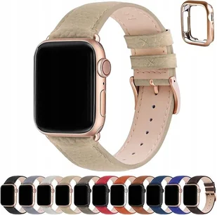 Fullmosa Pasek skórzany do zegarka Apple Watch 41 mm 40 mm 38 mm EA0034 - Akcesoria do zegarków - miniaturka - grafika 1
