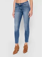 Spodnie damskie - Wrangler Jeansy W28KTX386 Niebieski Skinny Fit - miniaturka - grafika 1