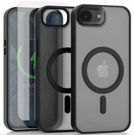 Etui i futerały do telefonów - Etui Do Apple iPhone 16e Do Magsafe, Czarne Matowe, Plecki, Case Szkło - miniaturka - grafika 1