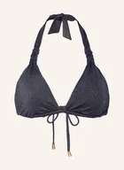 Stroje kąpielowe - Seafolly Góra Od Bikini Trójkątnego Poolside Z Błyszczącą Przędzą blau - SEAFOLLY - miniaturka - grafika 1