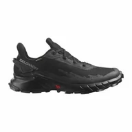 Buty sportowe damskie - Buty Salomon Alphacross 4 Gore-Tex Black - miniaturka - grafika 1