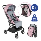 Wózki dziecięce - Smiki Wind wózek spacerowy różowy - miniaturka - grafika 1