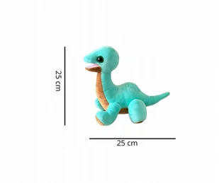Maskotka Pluszak Zabawka Dinozaur Dla Dzieci Miękki Niebieski 25Cm - Maskotki i pluszaki - miniaturka - grafika 1