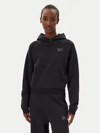 Bluzy damskie - Reebok Bluza Icon Elements 100214101 Czarny Regular Fit - miniaturka - grafika 1