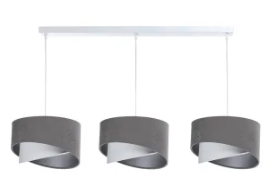 Lampa wisząca nad stół z trzema abażurami - 3X S505 Naso - Lampy stojące - miniaturka - grafika 1