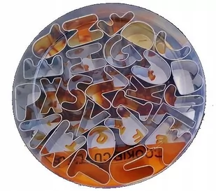 Foremki Wykrawacze Literki Litery Metalowe - Okr - Formy do ciast - miniaturka - grafika 1