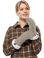 Rękawiczki - Jack Wolfskin HIGHLOFT Knit Mitten W rękawiczki damskie, Dusty Grey, M, Dusty Grey, M - miniaturka - grafika 1