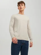 Swetry męskie - Jack & Jones Sweter w kolorze kremowym - miniaturka - grafika 1