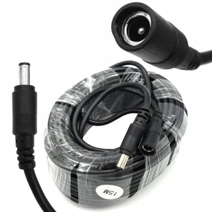 KABEL PRZEDŁUŻACZ zasilania zasilacza DC kabel Wtyk Gniazdo 15m 2,1/5,5mm - Akcesoria do monitoringu - miniaturka - grafika 1