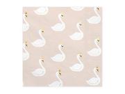 Party Deco Serwetki papierowe Lovely Swan beżowe 33x33 cm 20 szt uniwersalny