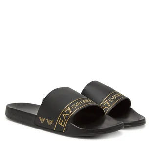 Klapki EA7 Emporio Armani 7X000110 AF15128 MC139 Czarny - Klapki i japonki męskie - miniaturka - grafika 1