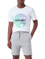 Spodenki damskie - Bestseller A/S Męskie szorty dresowe Jpstwarrior, jasnoszary melanżowy, M - miniaturka - grafika 1