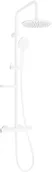 Panele prysznicowe - Mexen KX40 zestaw prysznicowy natynkowy z deszczownicą i baterią termostatyczną, biały - 771504091-20 - miniaturka - grafika 1