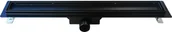 Odpływy liniowe - Odpływ liniowy DRAIN Designe 60 cm Black - miniaturka - grafika 1
