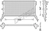 Chłodnice - DENSO Chłodnica, układ chłodzenia silnika DRM23039 DRM23039 - miniaturka - grafika 1