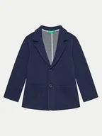Kurtki i płaszcze dla chłopców - United Colors Of Benetton Marynarka 3F1YG600E Granatowy Regular Fit - miniaturka - grafika 1