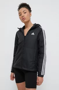 adidas kurtka damska kolor czarny przejściowa - Kurtki damskie - miniaturka - grafika 1