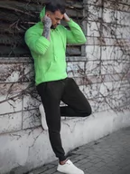 Dresy męskie - Dres męski zielono-czarny Dstreet AX0747-XL - miniaturka - grafika 1