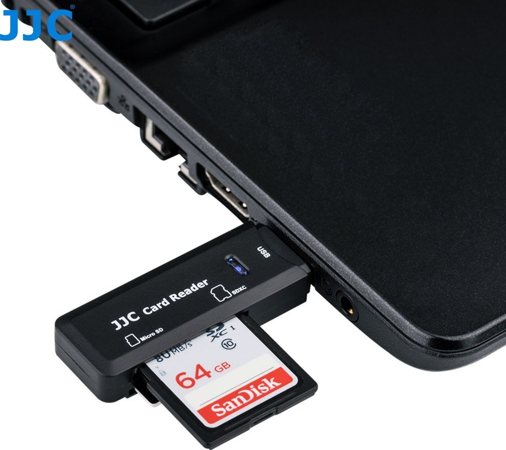 Czytnik JJC Czytnik kart pamięci JJC USB SD i microSD SDXC, SDHC null