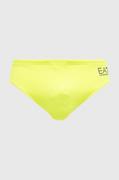 Kąpielówki męskie - EA7 Emporio Armani kąpielówki kolor żółty - miniaturka - grafika 1