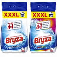 Środki do prania - Bryza 4w1 Proszek do prania białego 8,45kg i do koloru 8,45kg - miniaturka - grafika 1
