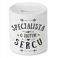 Skarbonki - Dla Specjalisty Skarbonka na Urodziny na Prezent` z Nadrukiem ze Zdjęciem + Opakowanie na prezent (wzór 01) - miniaturka - grafika 1