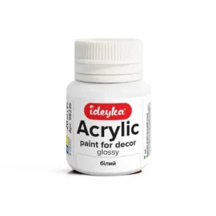 Ideyka Farba akrylowa biała 20ml - Farby i media malarskie - miniaturka - grafika 1
