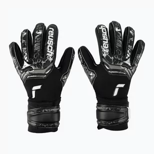 Rękawice bramkarskie Reusch Attrakt Infinity Finger Support black - Piłka nożna - miniaturka - grafika 1