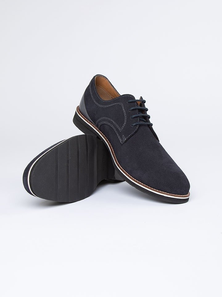 PAUL VESTERBRO Skórzane trzewiki w kolorze granatowym