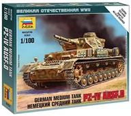 Modele do sklejania - Zvezda German Medium Tan k PZ-IV Ausf.D MZV-6151 - miniaturka - grafika 1