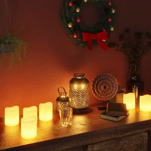 vidaXL vidaXL Świece LED, elektryczne, pilot i timer, 24 szt., ciepła biel - Oświetlenie świąteczne - miniaturka - grafika 1