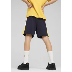 Młodzieżowe szorty Essentials Block PUMA New Navy Blue - Odzież sportowa dziecięca - miniaturka - grafika 1