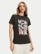 Koszulki i topy damskie - Roxy T-Shirt ERJZT05911 Szary Regular Fit - miniaturka - grafika 1