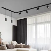 Lampy pozostałe - Briloner System szynowy HV Szyna, czarna, 4-punktowa, długość 2,25 m - miniaturka - grafika 1