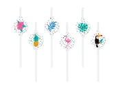 Słomki do napojów - Słomki Aloha Party 6 Szt. - miniaturka - grafika 1